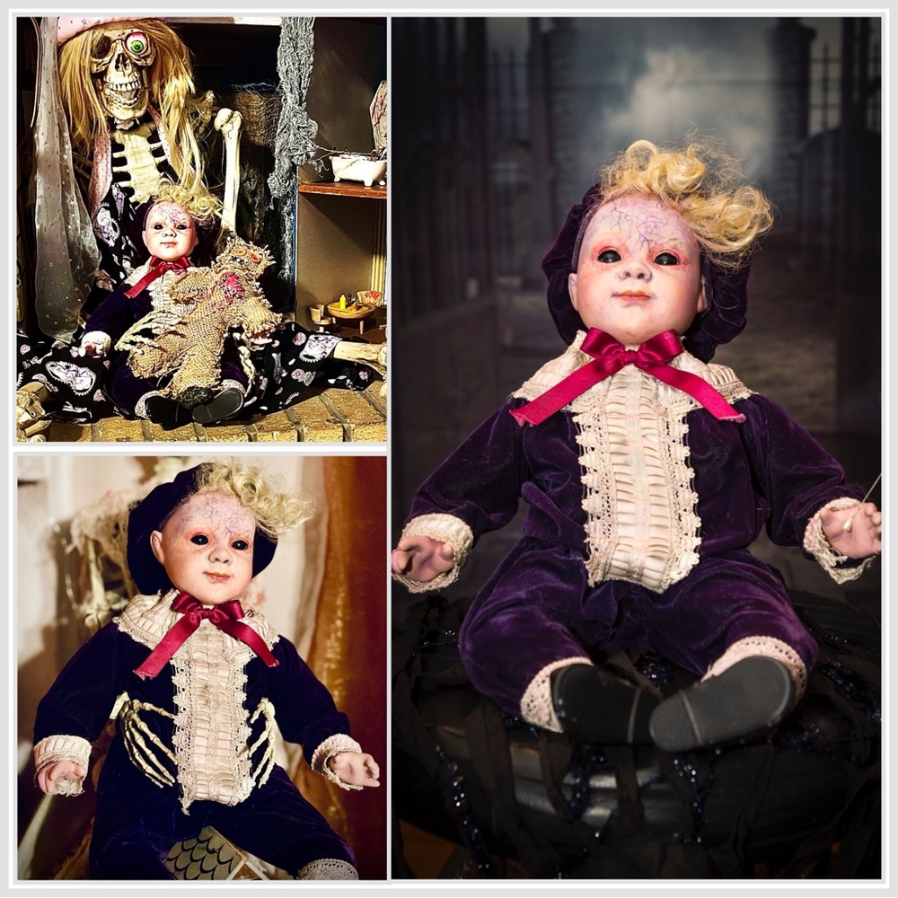 Spooky Haunted Creepy Halloween Boy Doll - Picture 5 of 7